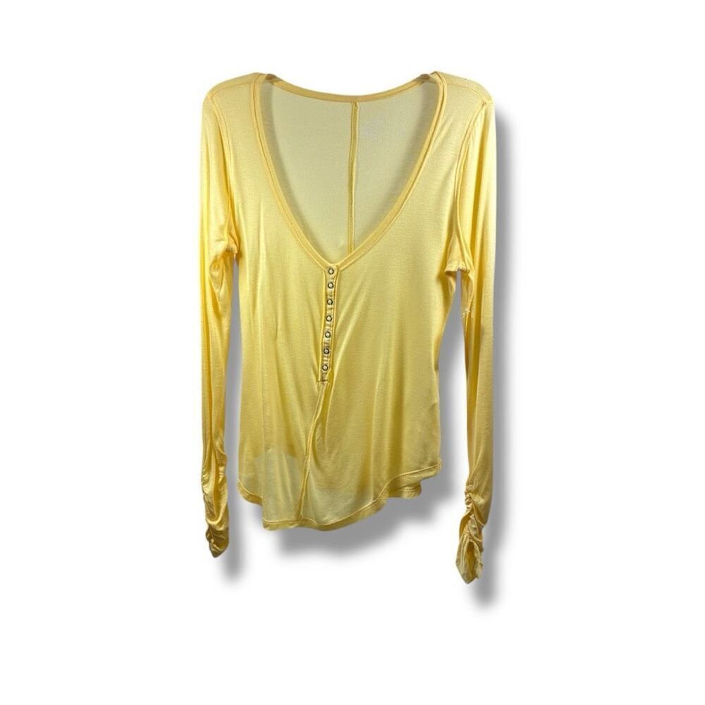 PILCRO Anthropologie NWT Long Sleeve Pullover  in Yellow Size S